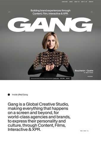 Gang landing page