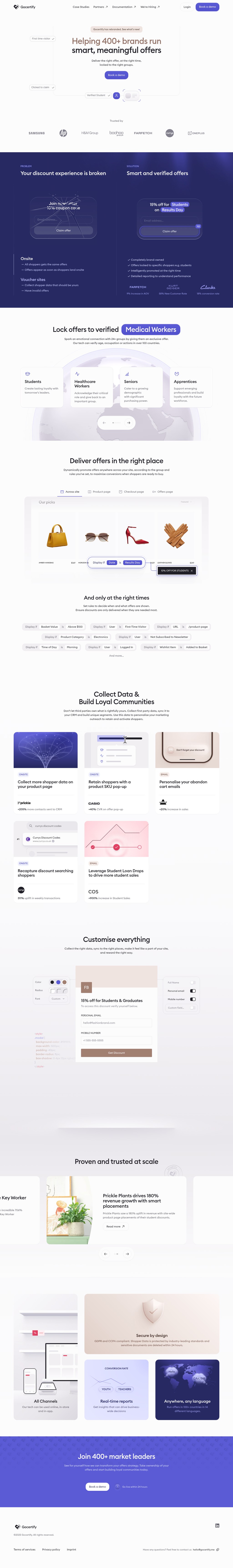 Gocertify desktop landing page