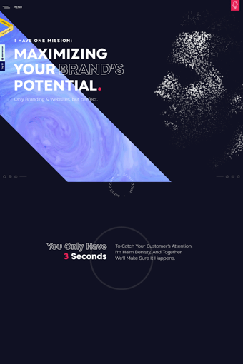 Haim Benisty landing page