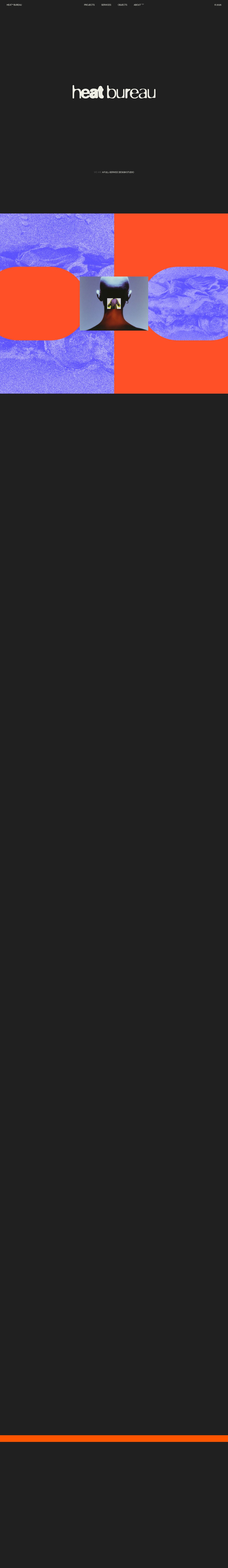 Heat Bureau desktop landing page