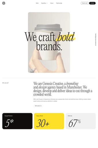 Home landing page
