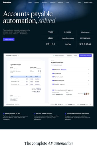 Home landing page