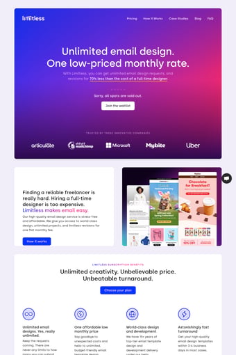Home landing page