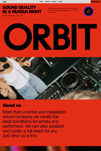 Home landing page