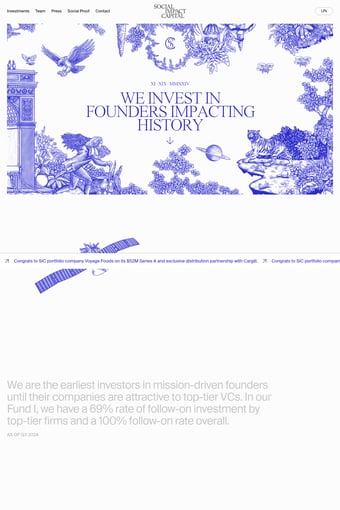 Home landing page