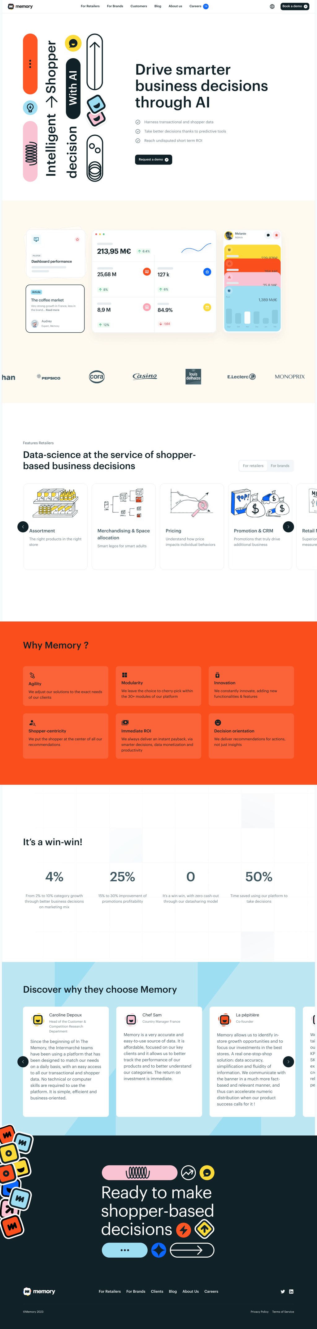 In The Memory desktop landing page