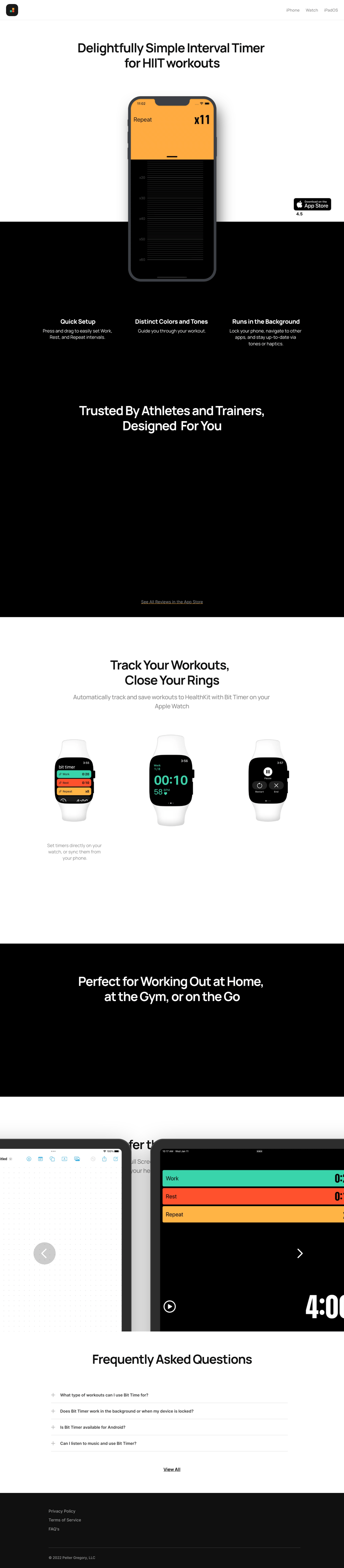 Interval desktop landing page
