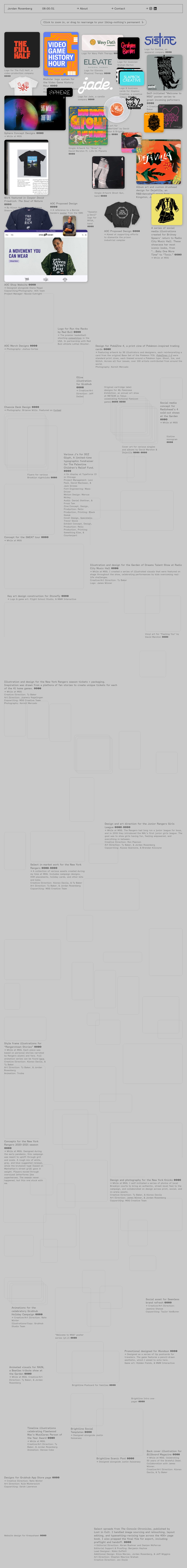 Jordan Rosenberg desktop landing page