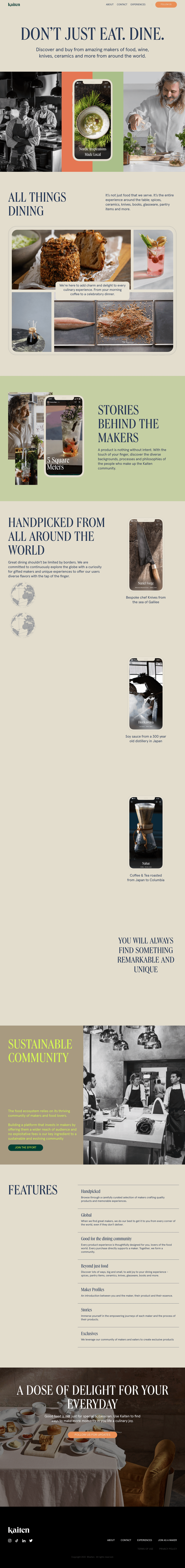 Kaiten desktop landing page