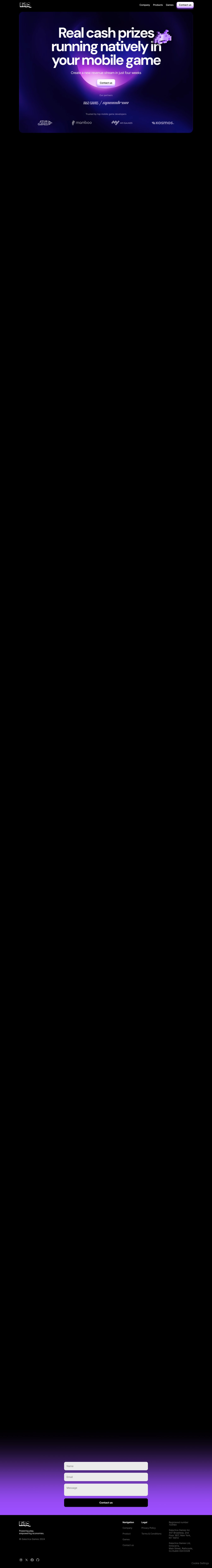 LinQ desktop landing page