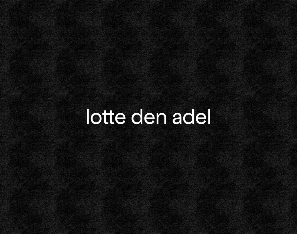 Lotte den Adel desktop landing page