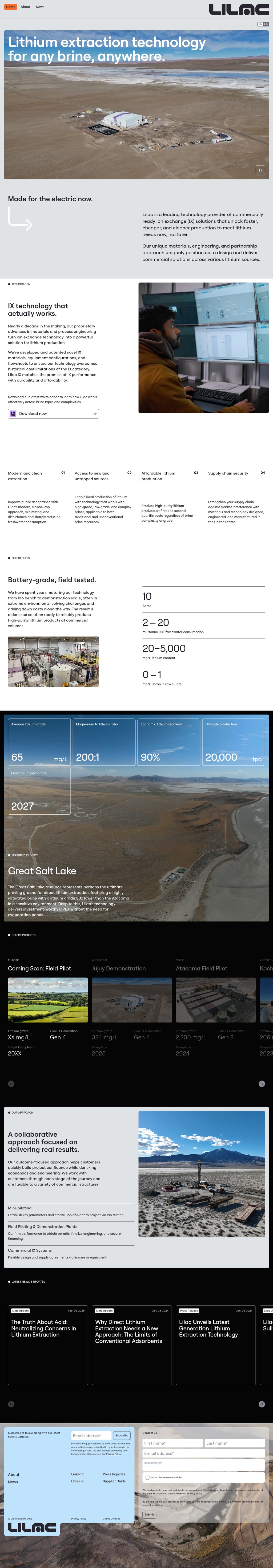 Made for the electric now desktop landing page