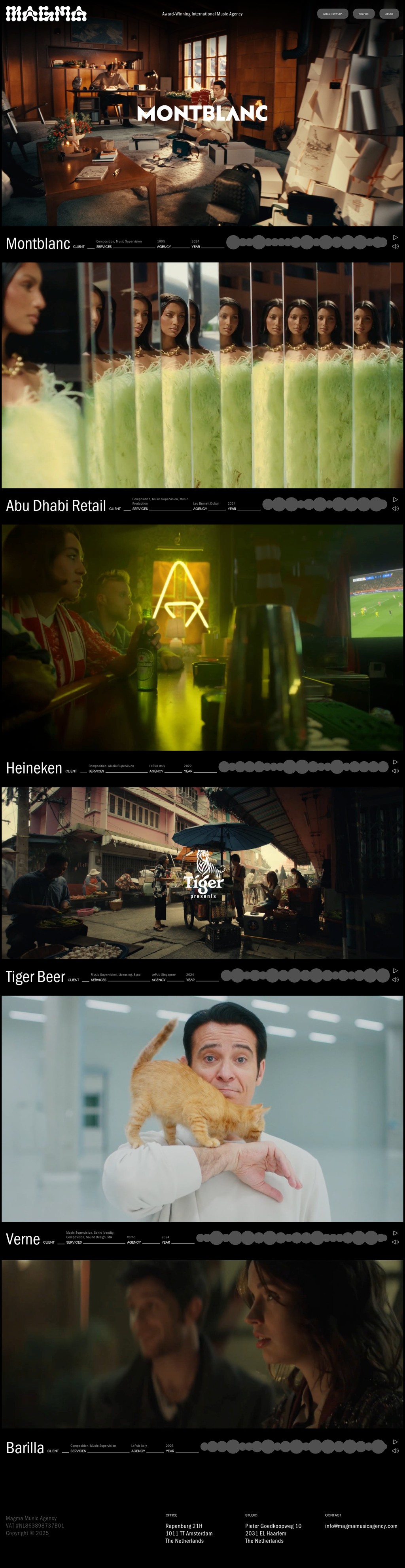 Magma desktop landing page