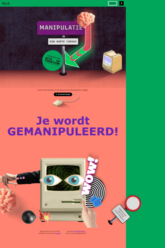 Manipulatie landing page