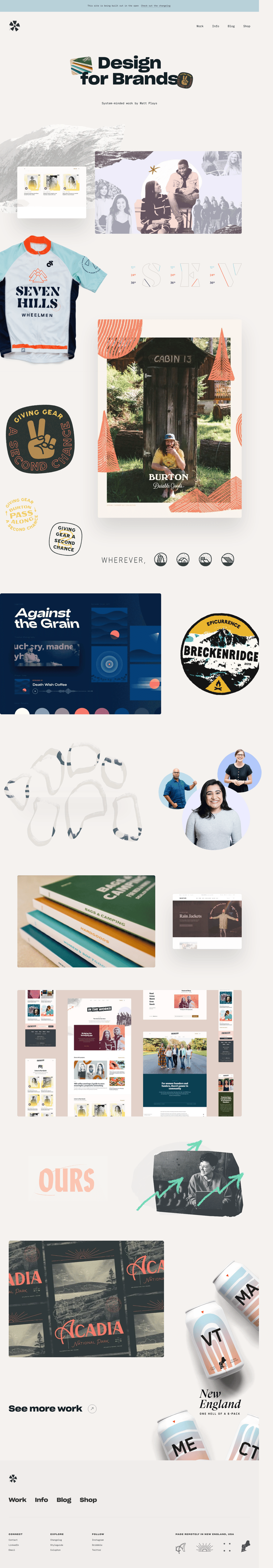 Matt Plays desktop landing page