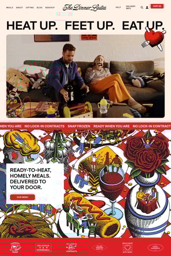 Meal Delivery landing page