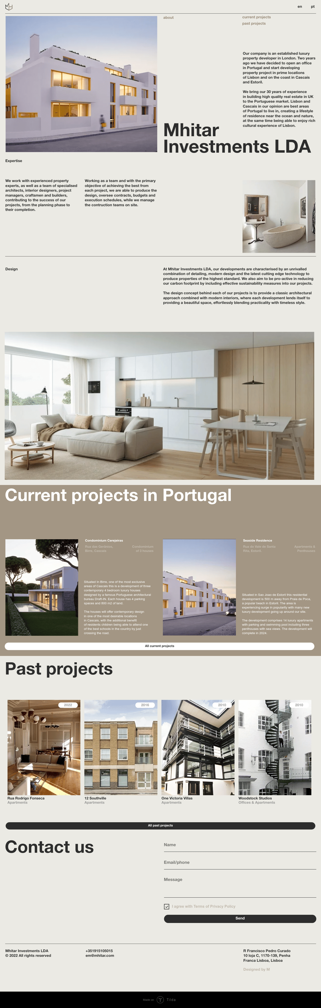 MHITAR desktop landing page
