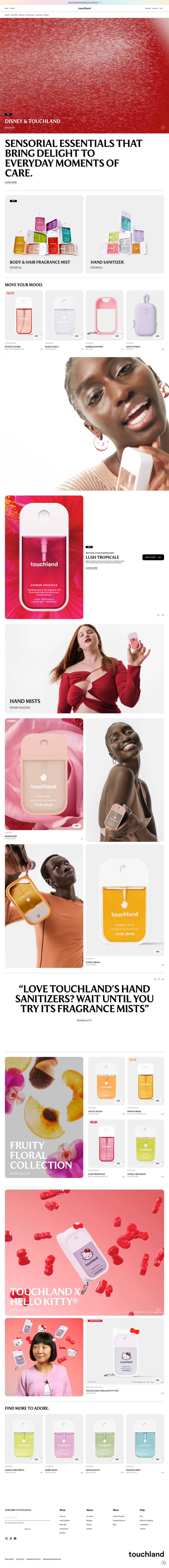 Move your mood: sensorial on desktop landing page