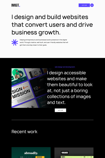 Mughit landing page