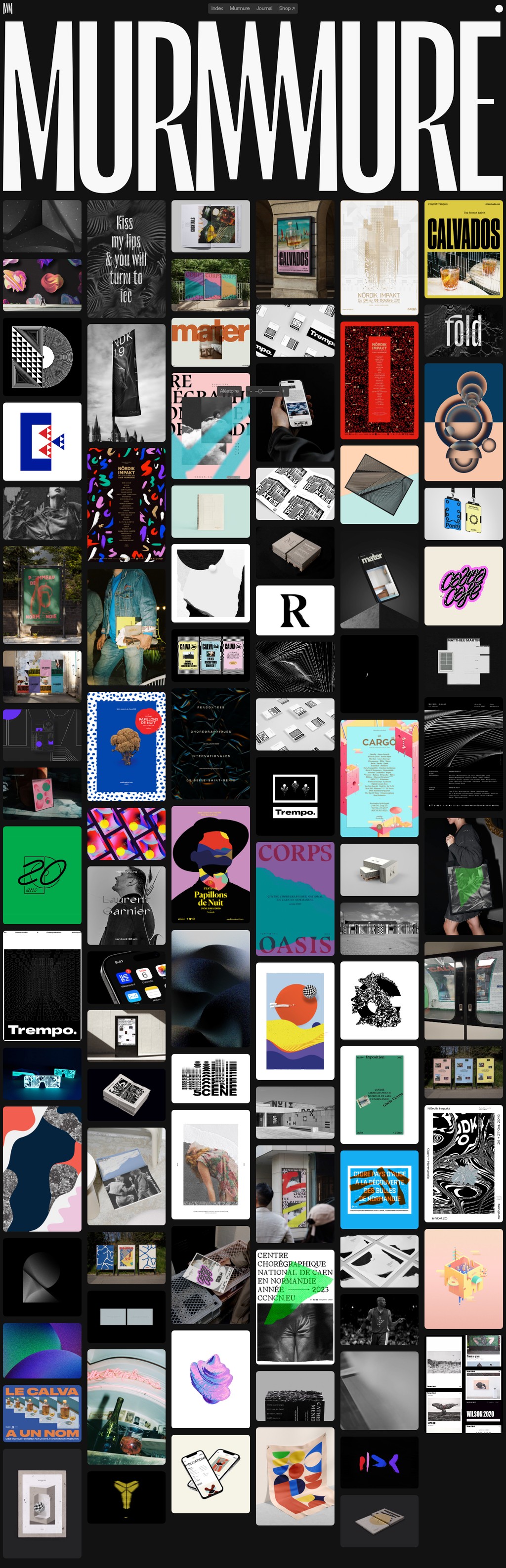 Murmure desktop landing page