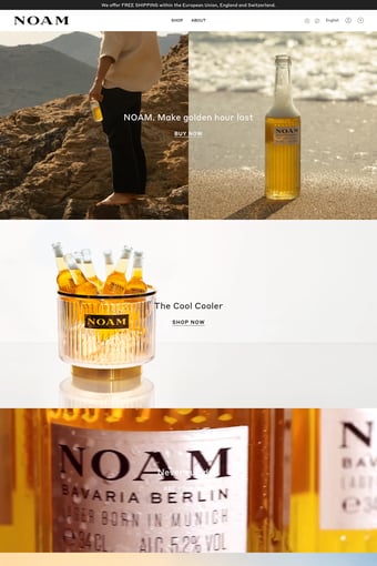 Noam Beer landing page