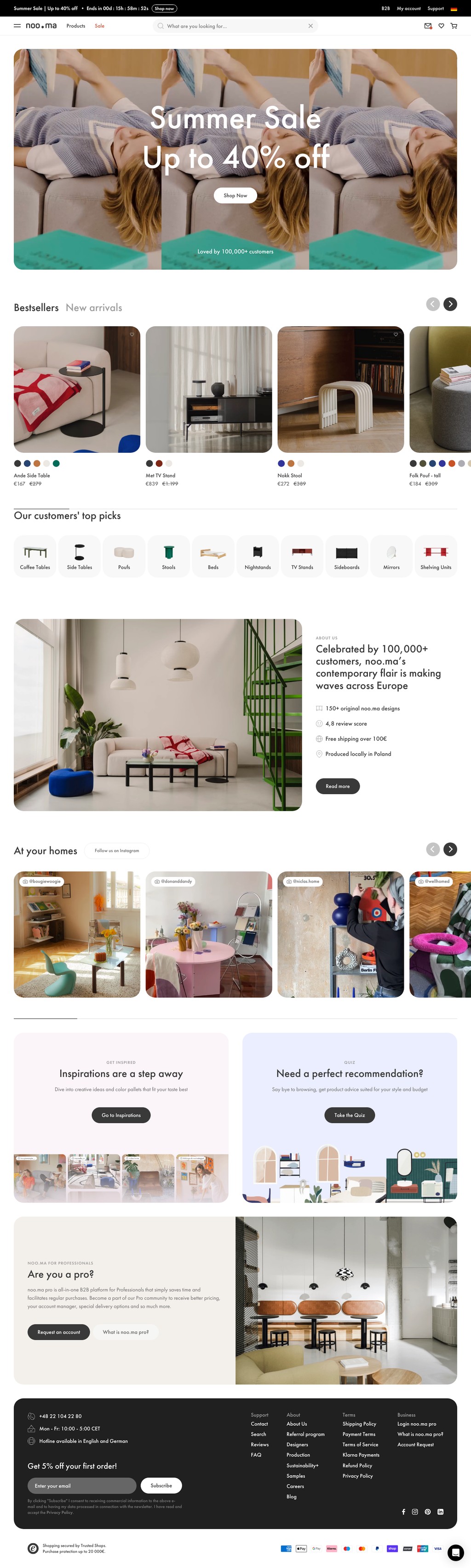 noo.ma desktop landing page