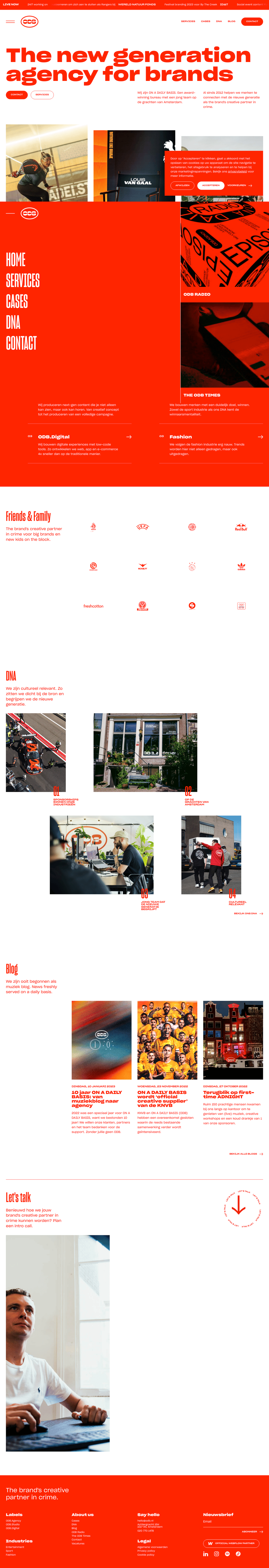 ODB desktop landing page
