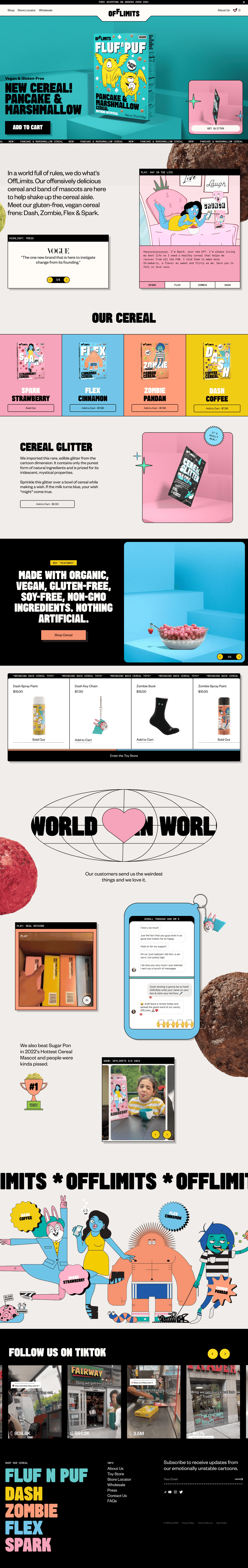 Offlimits desktop landing page
