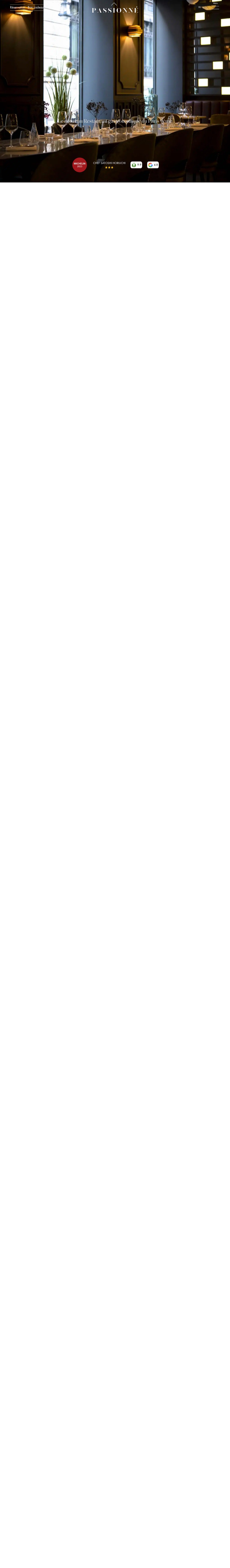 Passionne desktop landing page