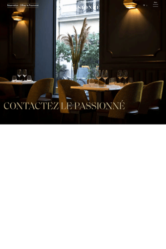 Passionne landing page