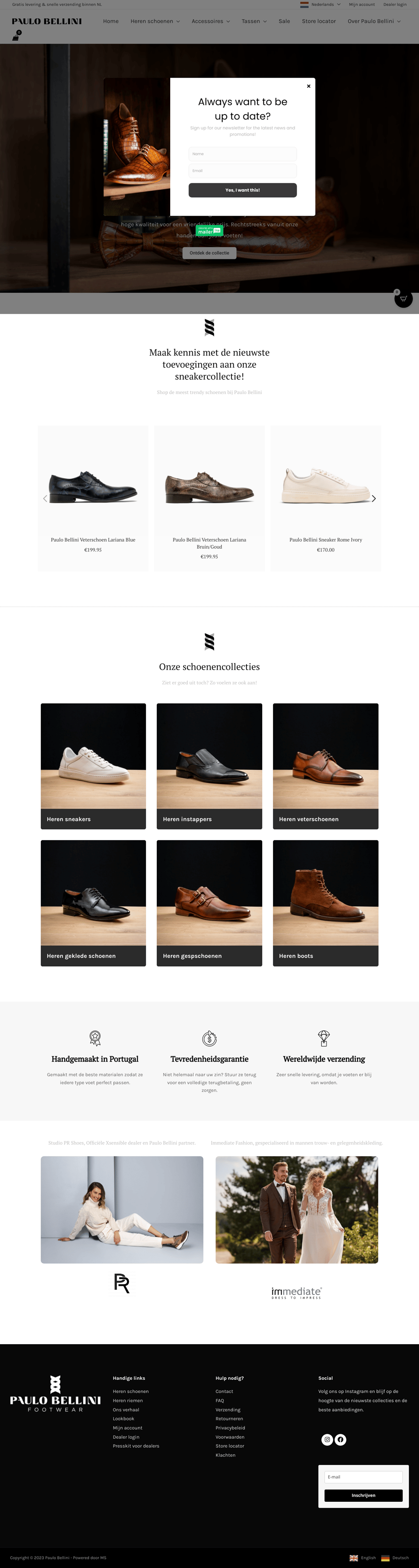 Paulo Bellini desktop landing page