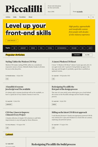 Piccalilli landing page