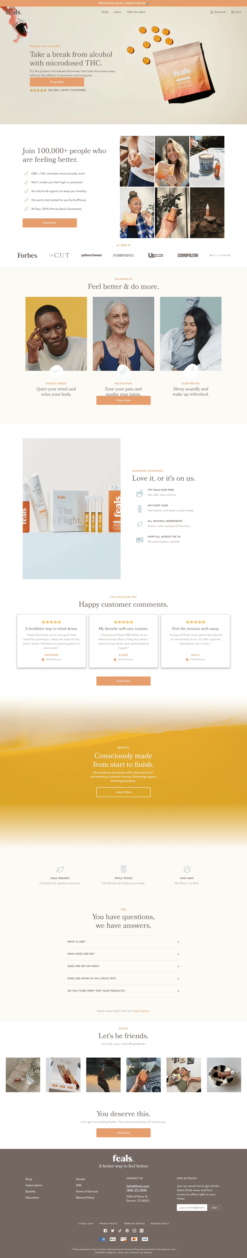Premium  desktop landing page