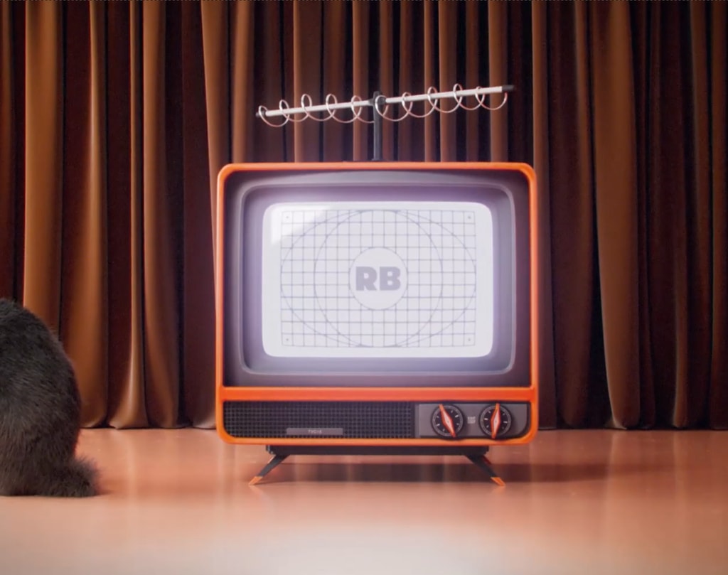 Rabbits Black desktop landing page