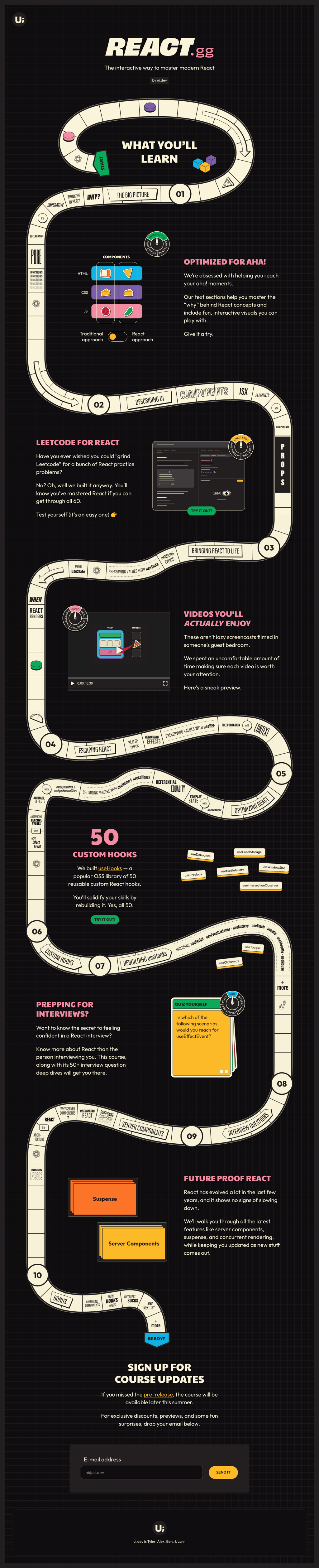 react.gg desktop landing page