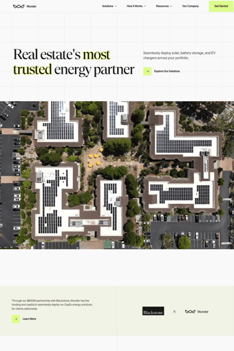 Real estate's most trusted energy partner landing page