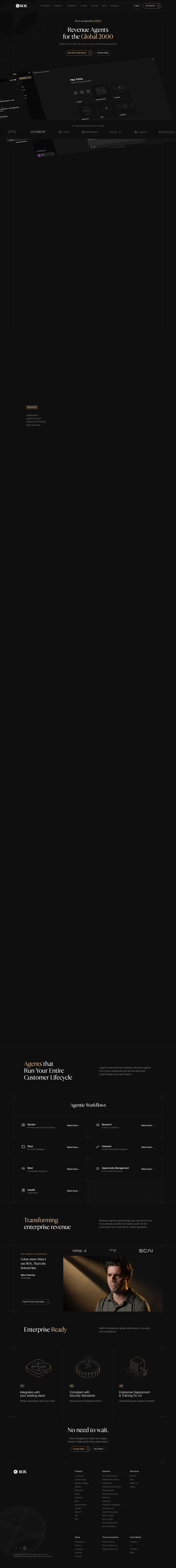 Rox desktop landing page