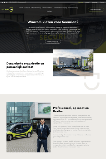 Securion landing page