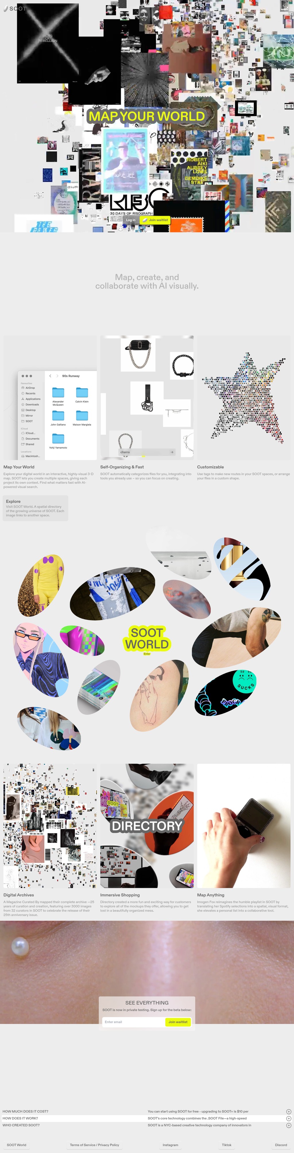 Soot desktop landing page