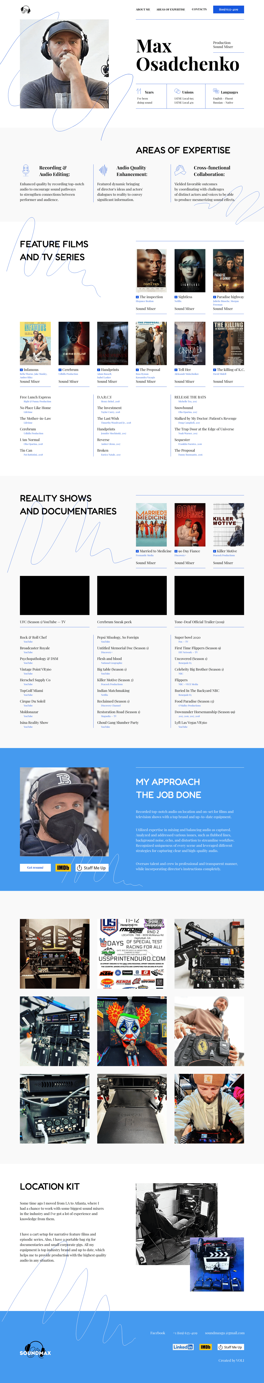 Soundmax desktop landing page