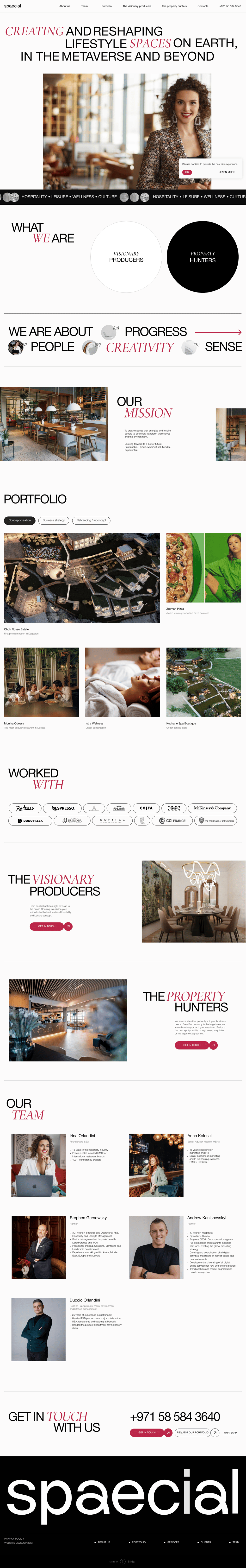 Speecial desktop landing page
