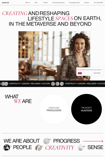 Speecial landing page