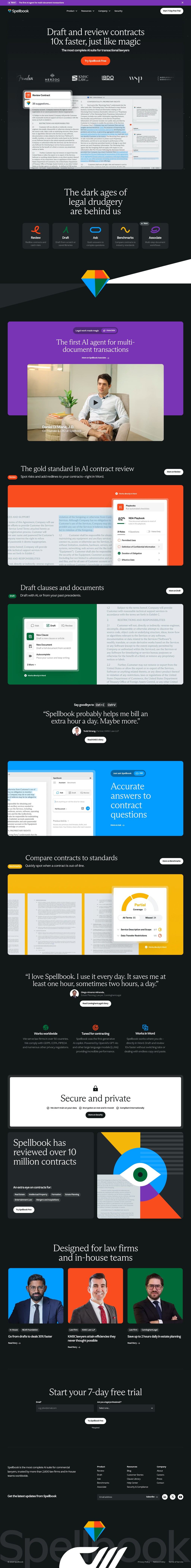 Spellbook desktop landing page