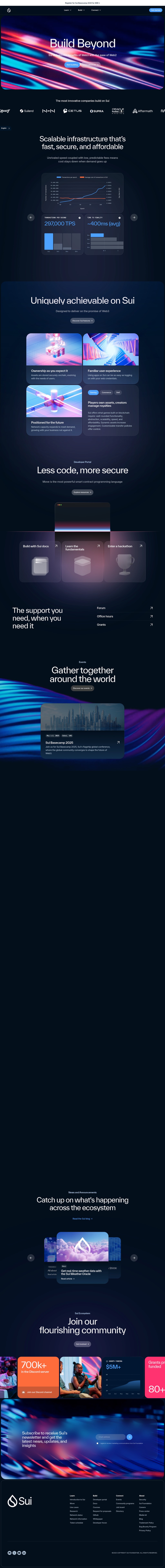 Sui desktop landing page