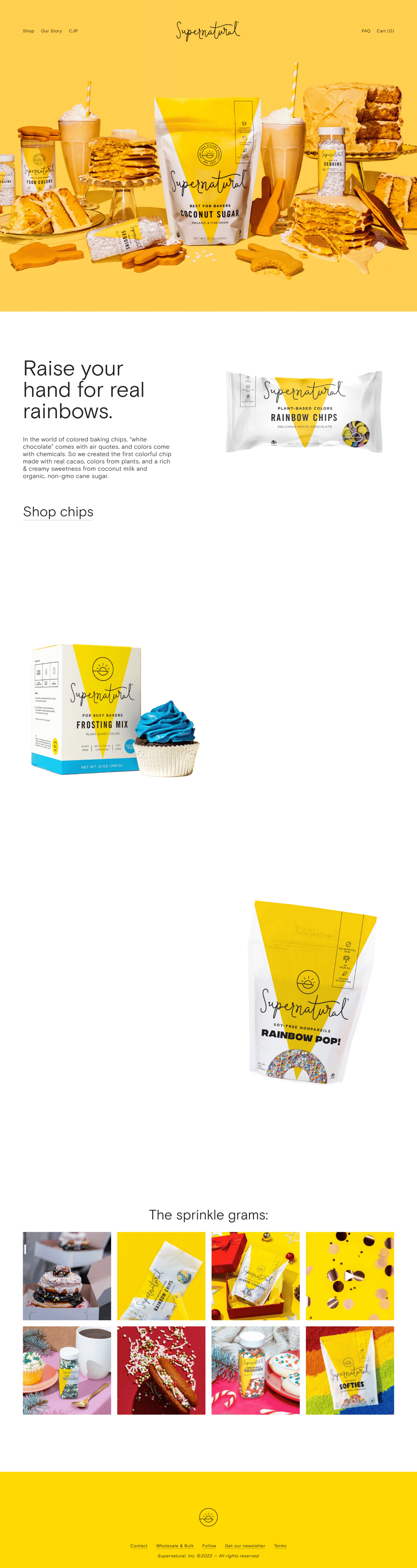 Super Natural Kitchen desktop landing page