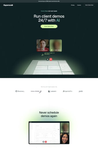Supersonik landing page