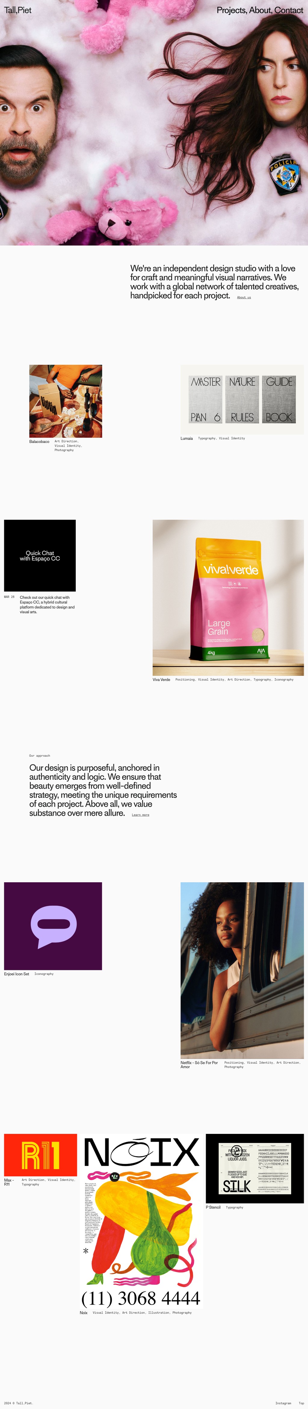 Tall,Piet desktop landing page