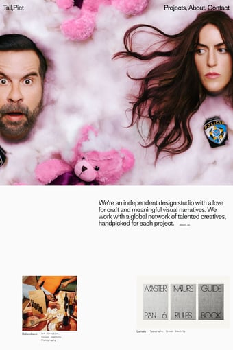 Tall,Piet landing page