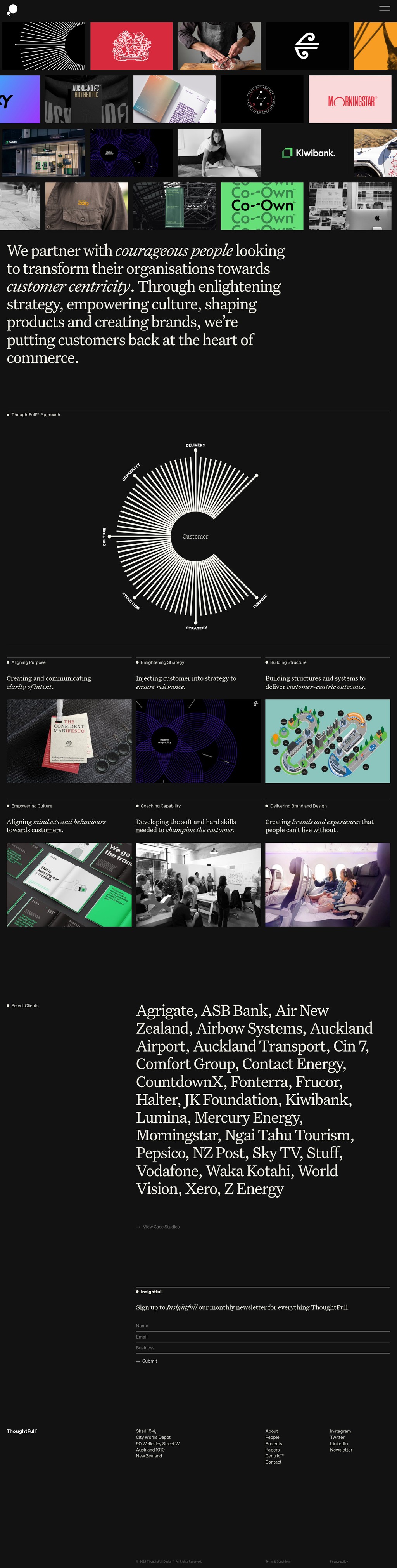 ThoughtFull™ desktop landing page