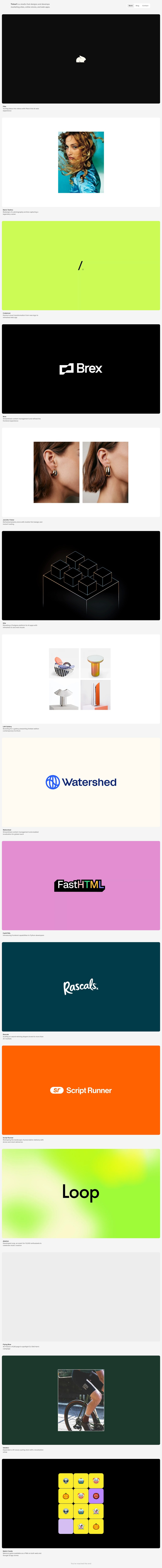 Tinloof desktop landing page